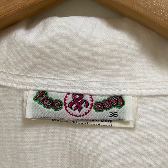 Vintage 💯 Cotton Textured Lace Shirt - Picture 4 of 13